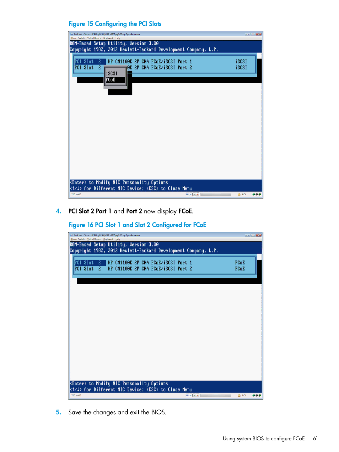 HP QR516B manual Configuring the PCI Slots 