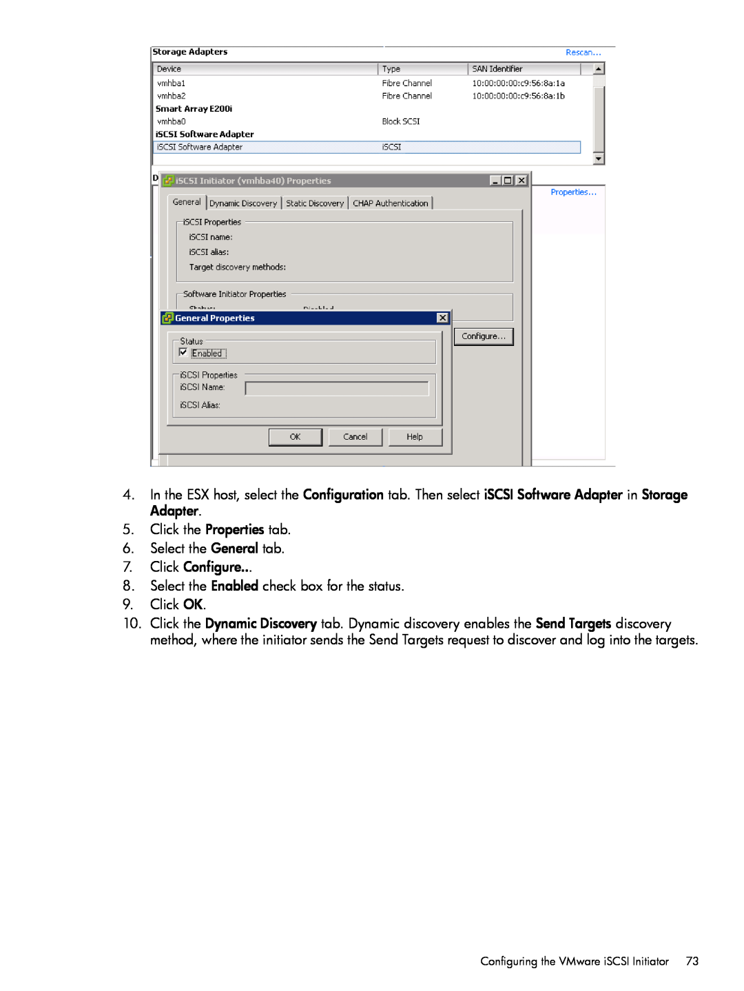HP QR516B manual Click the Properties tab 6. Select the General tab 