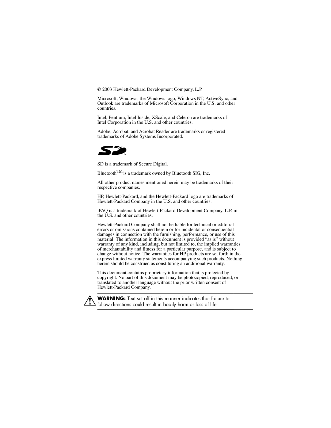 HP QuickSpecs h5400 manual 