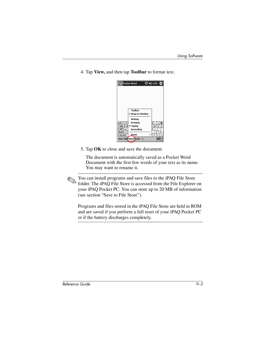 HP QuickSpecs h5400 manual Using Software 