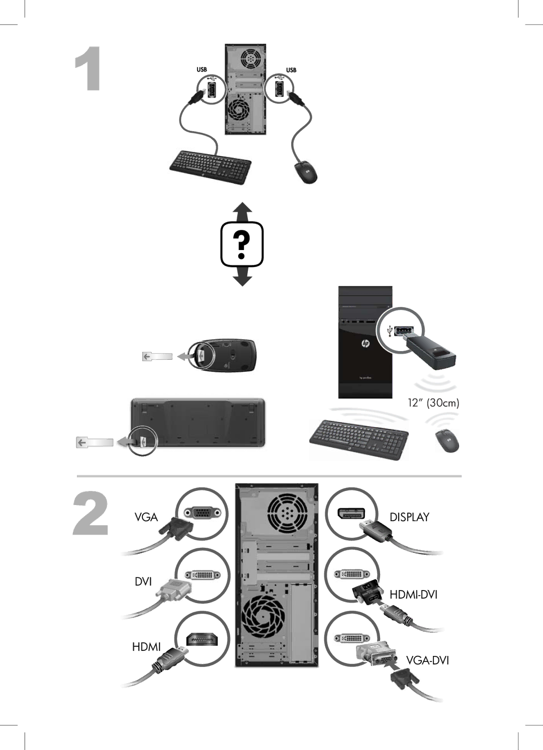 HP P7-1241, QW694AA, P7-1269c, P7-1234, H8-1237C, P7-1240, EH81220, H8-1214, H2U34US, H2L87AA manual Vga 