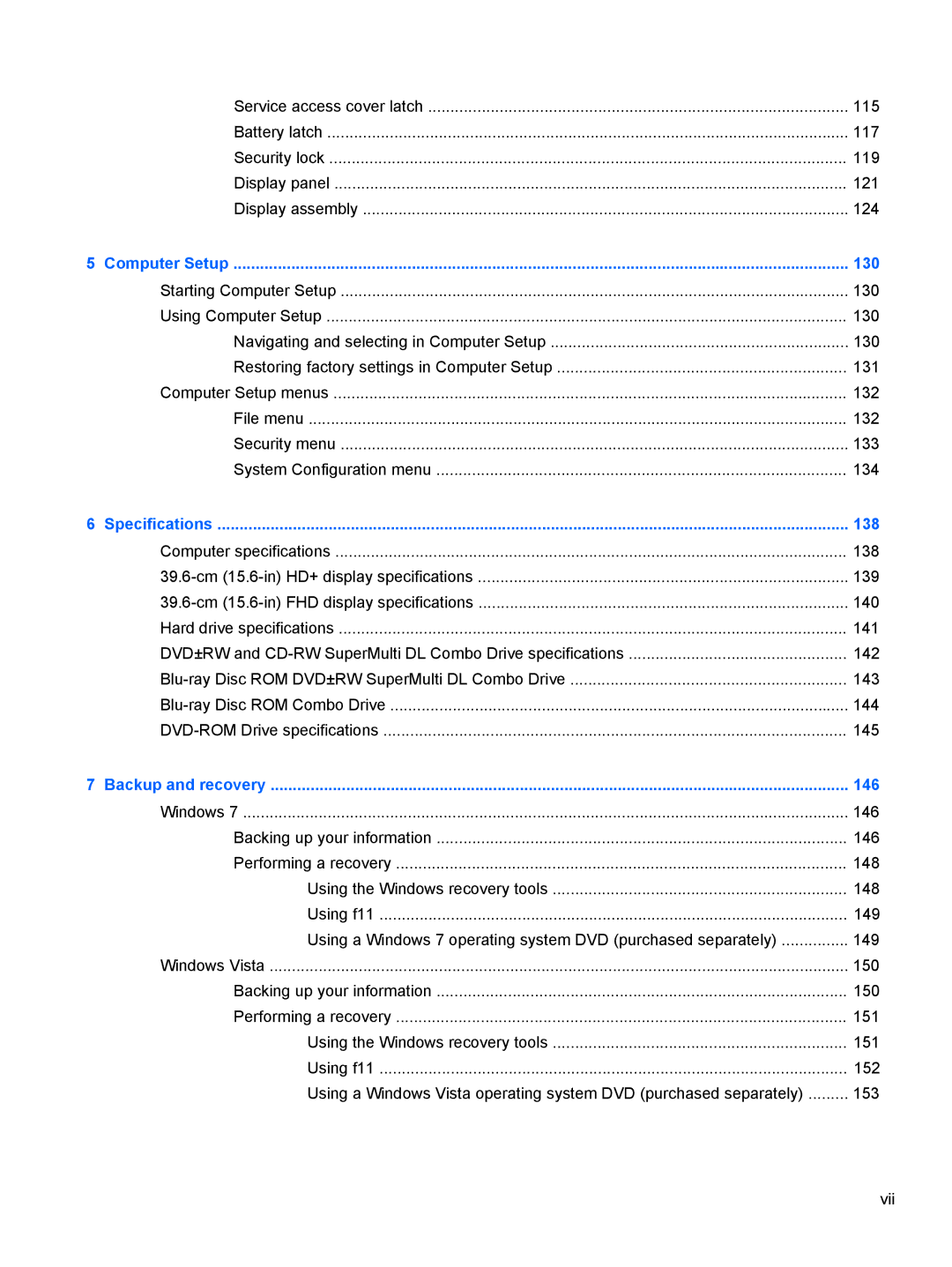 HP QX882US manual 130 