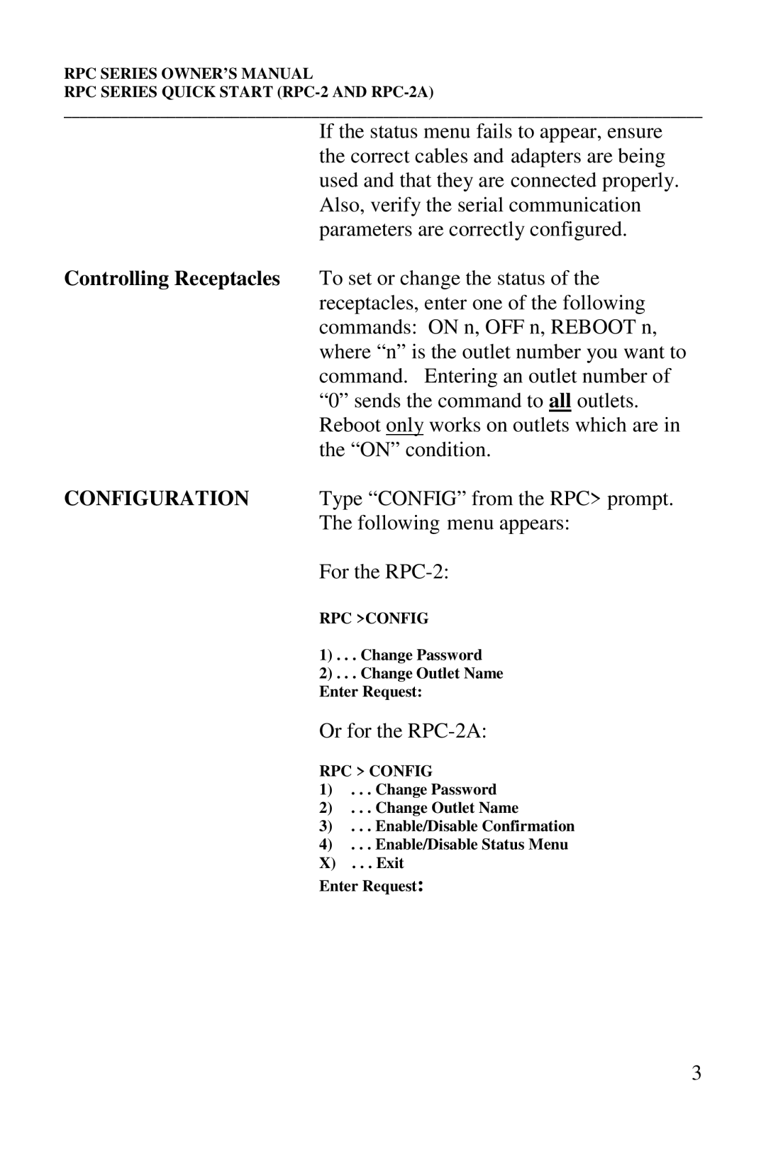 HP R-2A, R-2 MD01, R-3A, R-2 RDR manual Or for the RPC-2A 