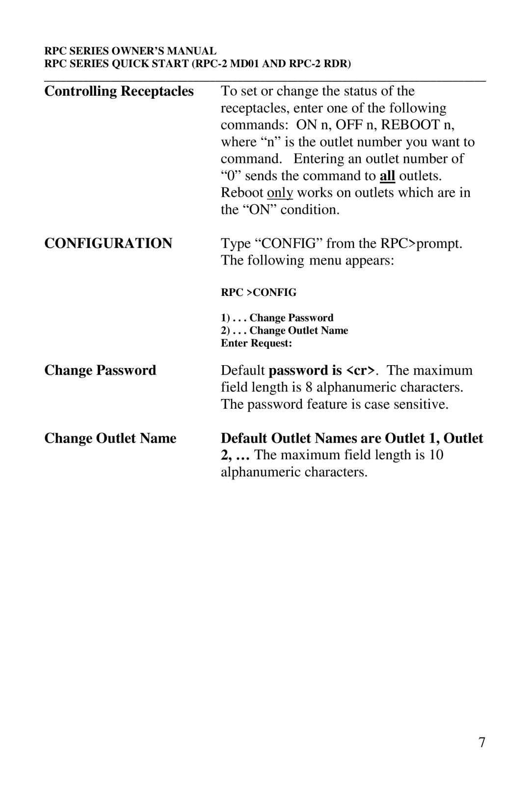 HP R-2 RDR, R-2A, R-2 MD01, R-3A manual Configuration, Change Password 