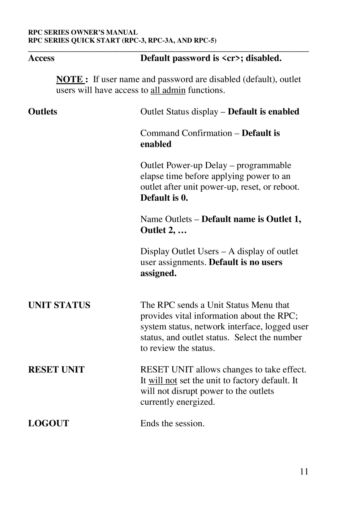 HP R-2A, R-2 MD01, R-3A, R-2 RDR manual Unit Status, Reset Unit, Logout 