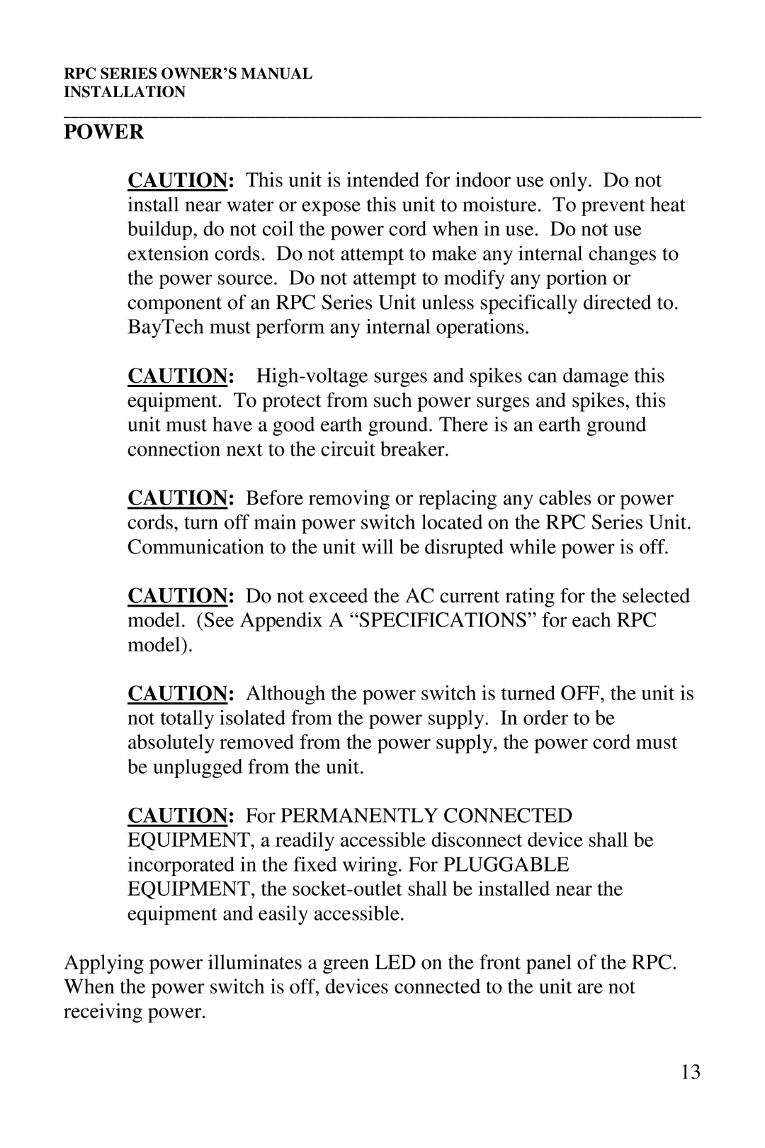 HP R-2A, R-2 MD01, R-3A, R-2 RDR manual Power 