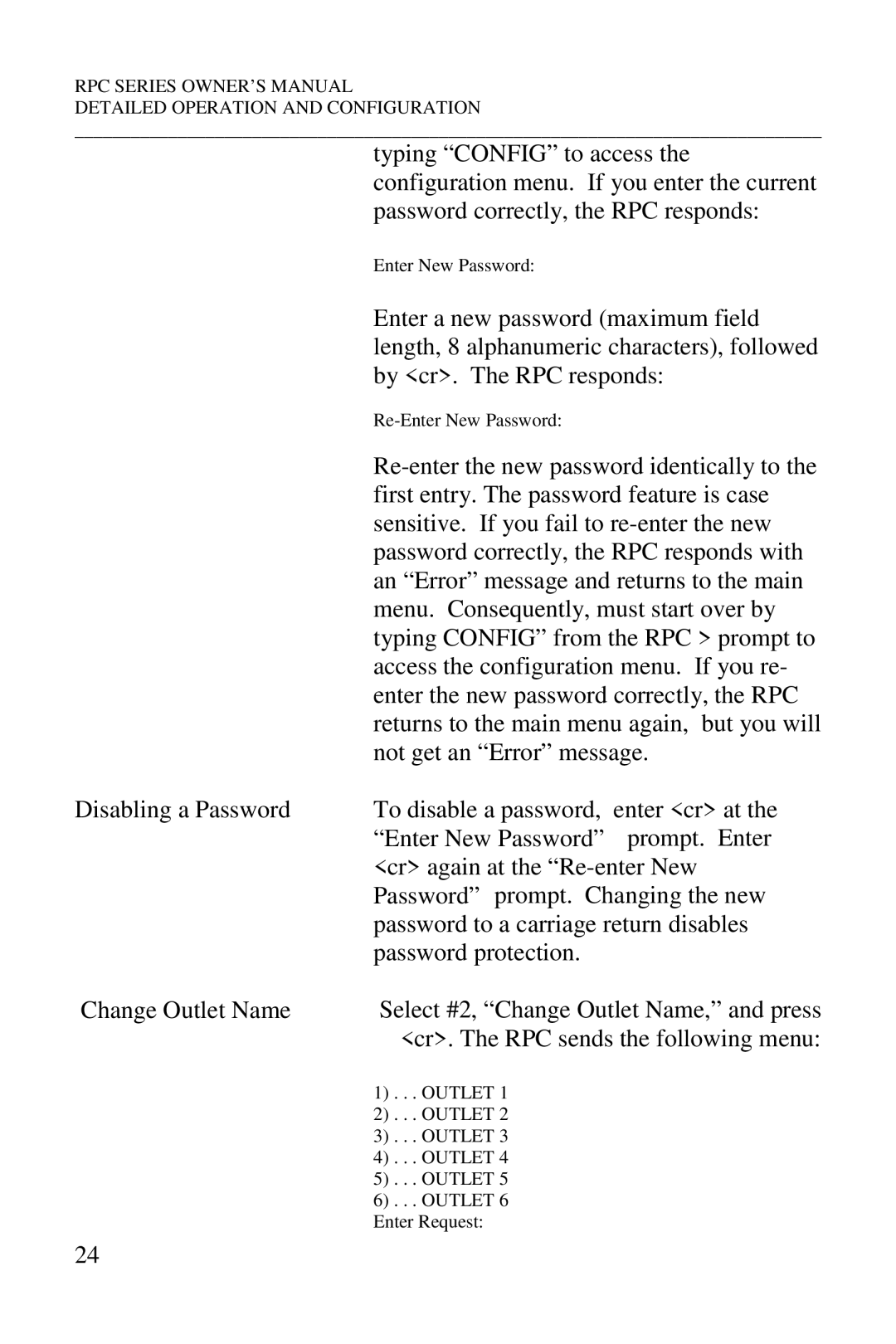 HP R-2 MD01, R-2A, R-3A, R-2 RDR manual Enter New Password 