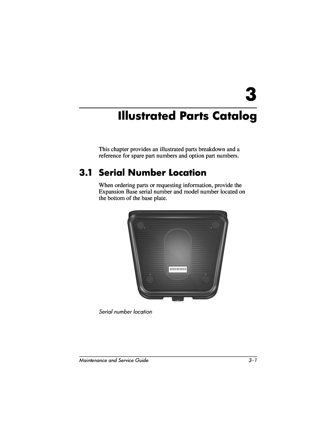 HP R3000T, R3065US, R3070US, R3060US, R3050US, R3056RS, R3050EA, R3060EA, R3001 Illustrated Parts Catalog, Serial Number Location 