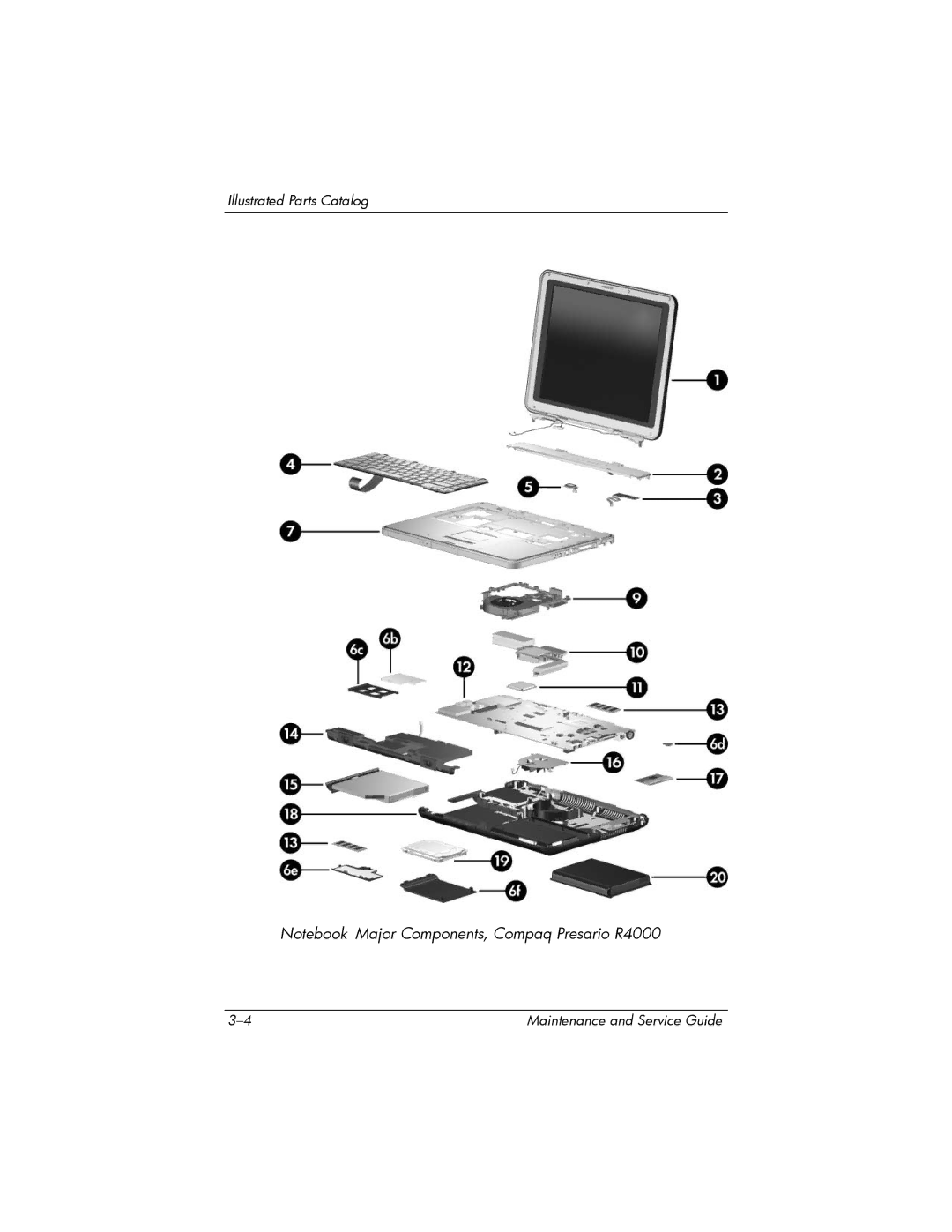 HP R4100, R4000, R4001XX, R4003XX, R4012US, R4025US, R4150EA, R4127US, R4010US manual Illustrated Parts Catalog 