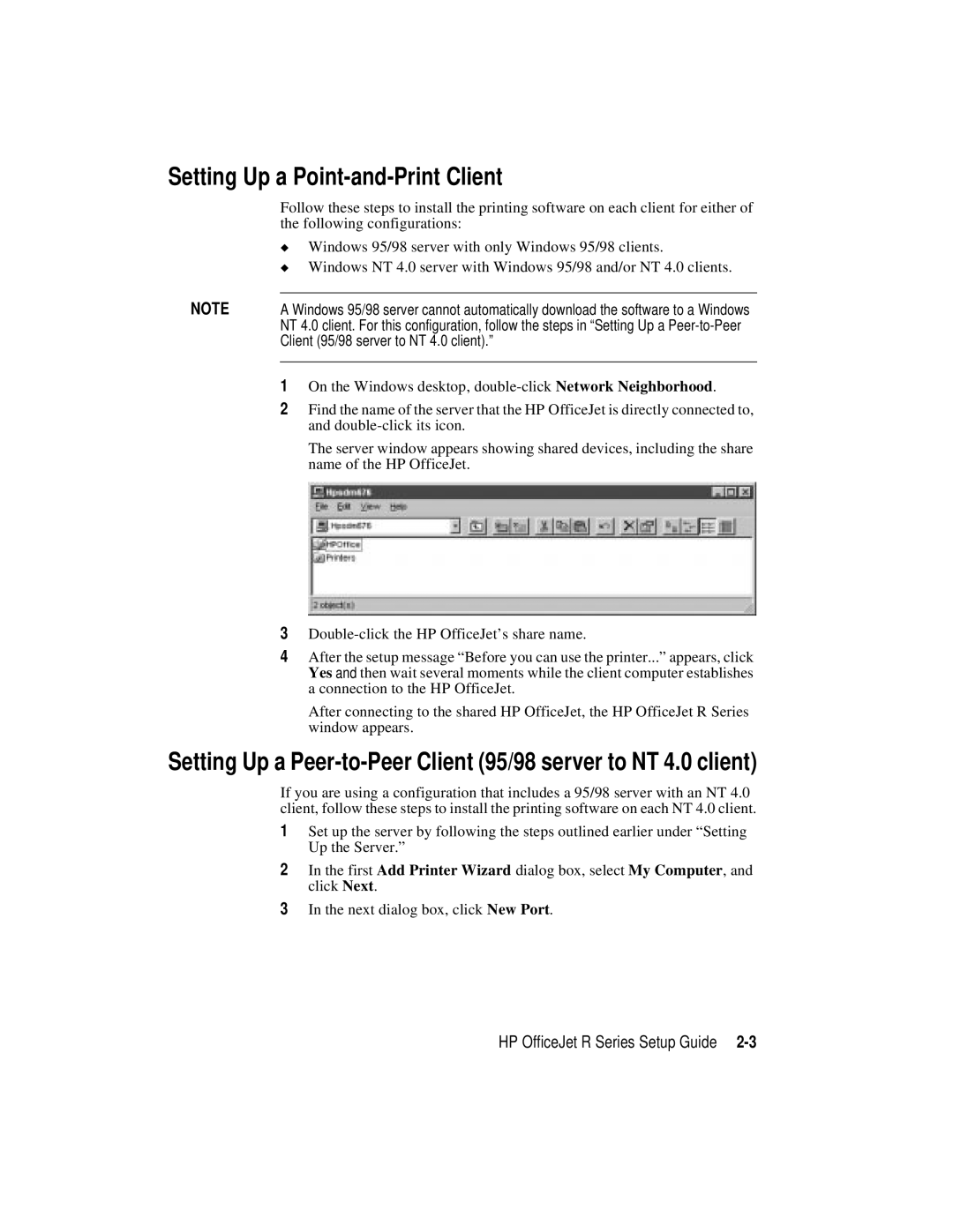 HP r45, r40, r65 manual HP OfficeJet R Series Setup Guide 