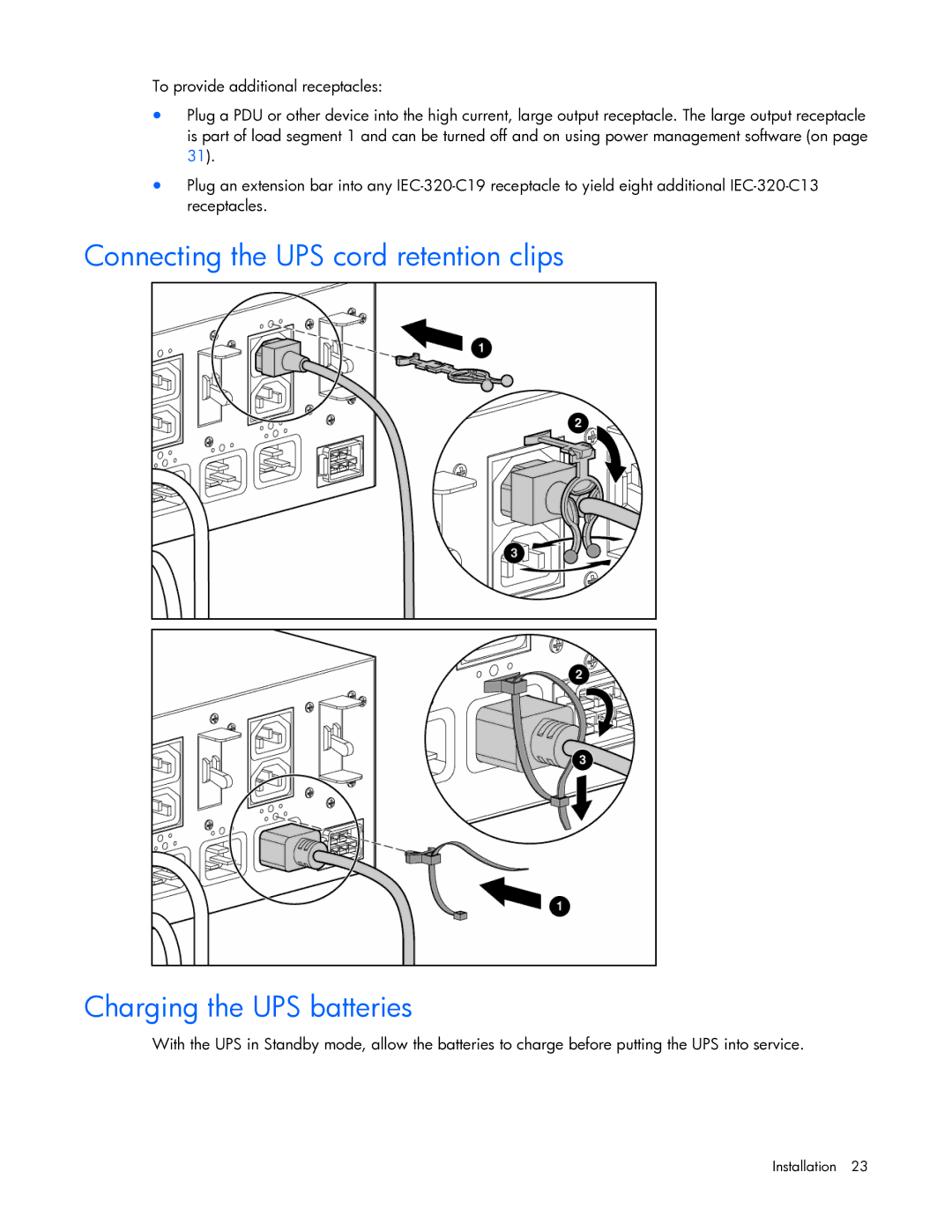 HP R5500 manual Installation 