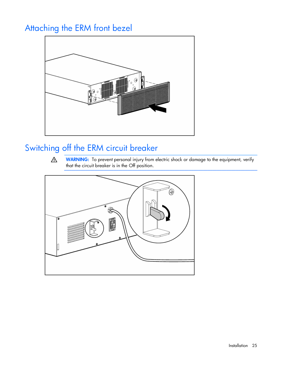 HP R5500 manual Installation 