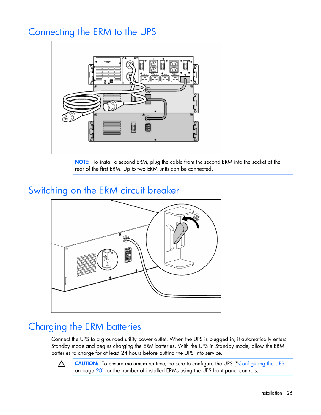 HP R5500 manual Installation 