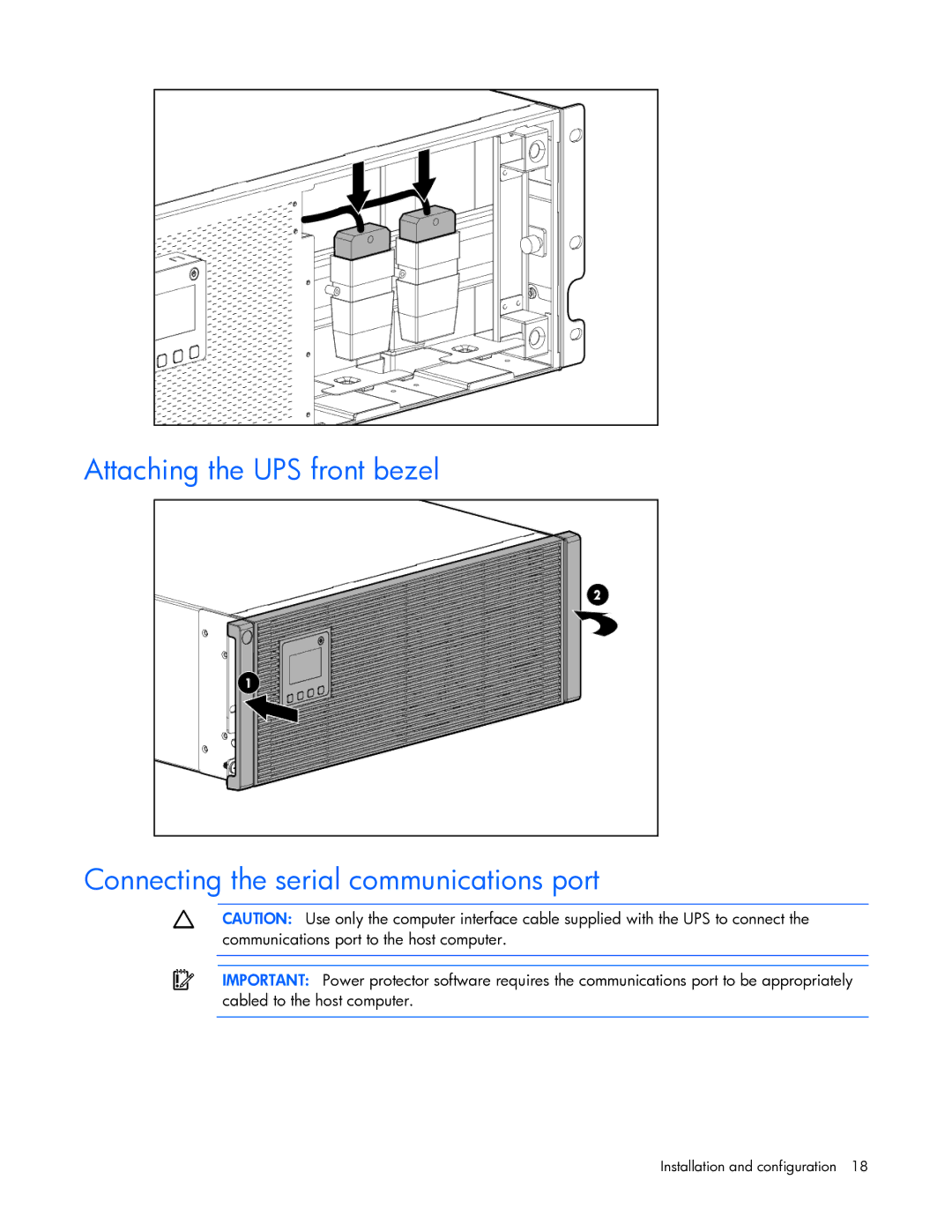 HP R7000 manual Installation and configuration 