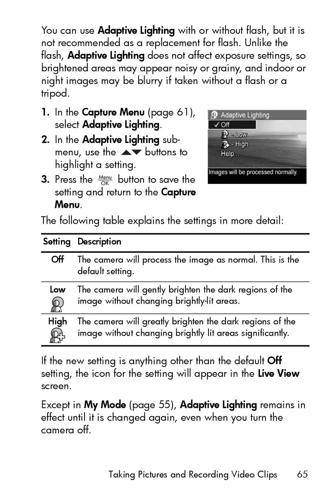 HP R717 manual Taking Pictures and Recording Video Clips 