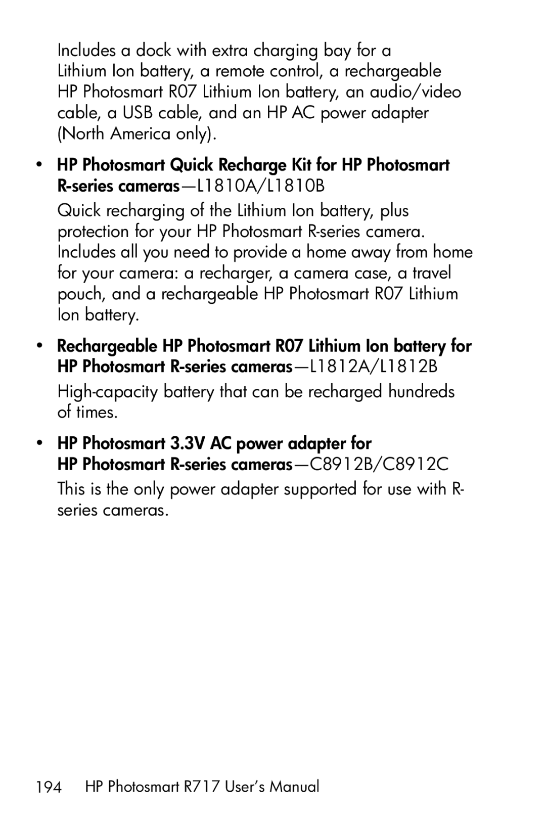 HP manual HP Photosmart R717 User’s Manual 