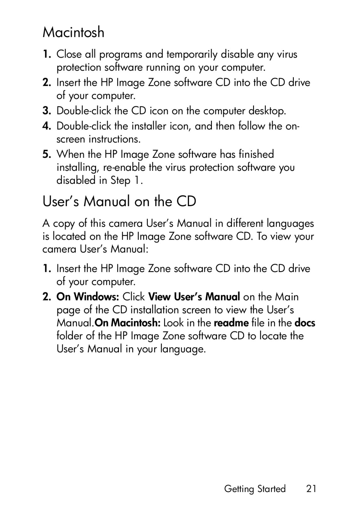 HP R717 manual Macintosh 