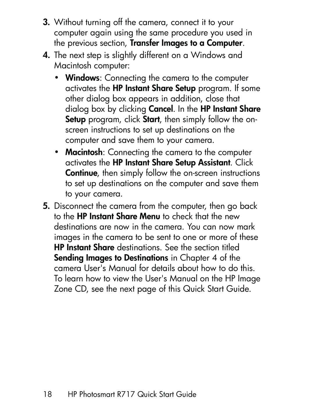 HP manual HP Photosmart R717 Quick Start Guide 