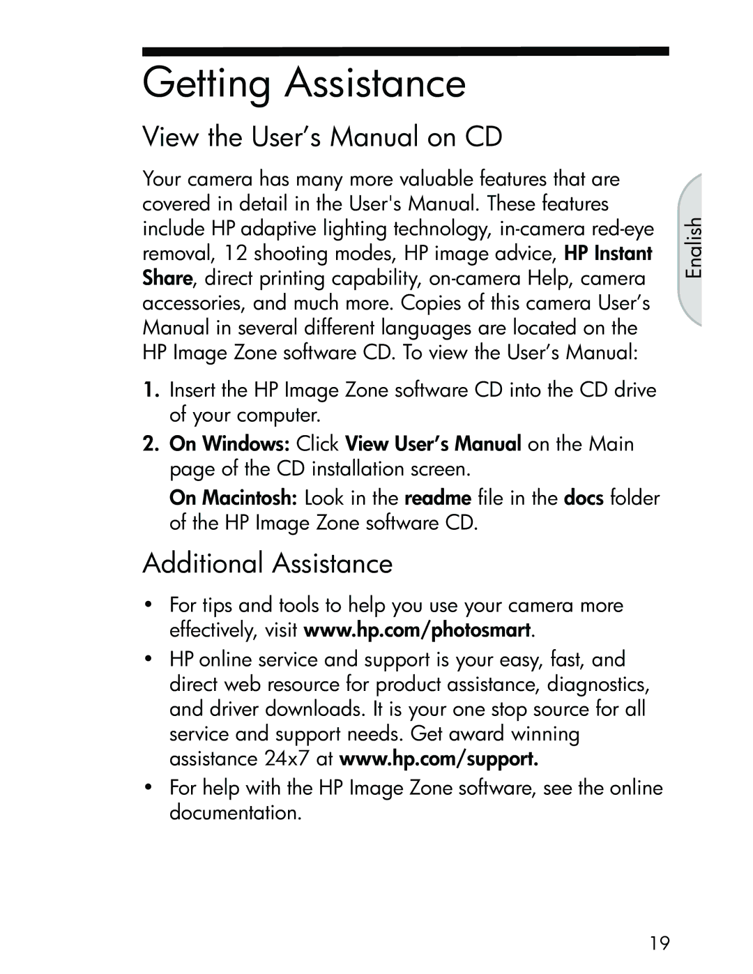 HP R717 manual Getting Assistance 