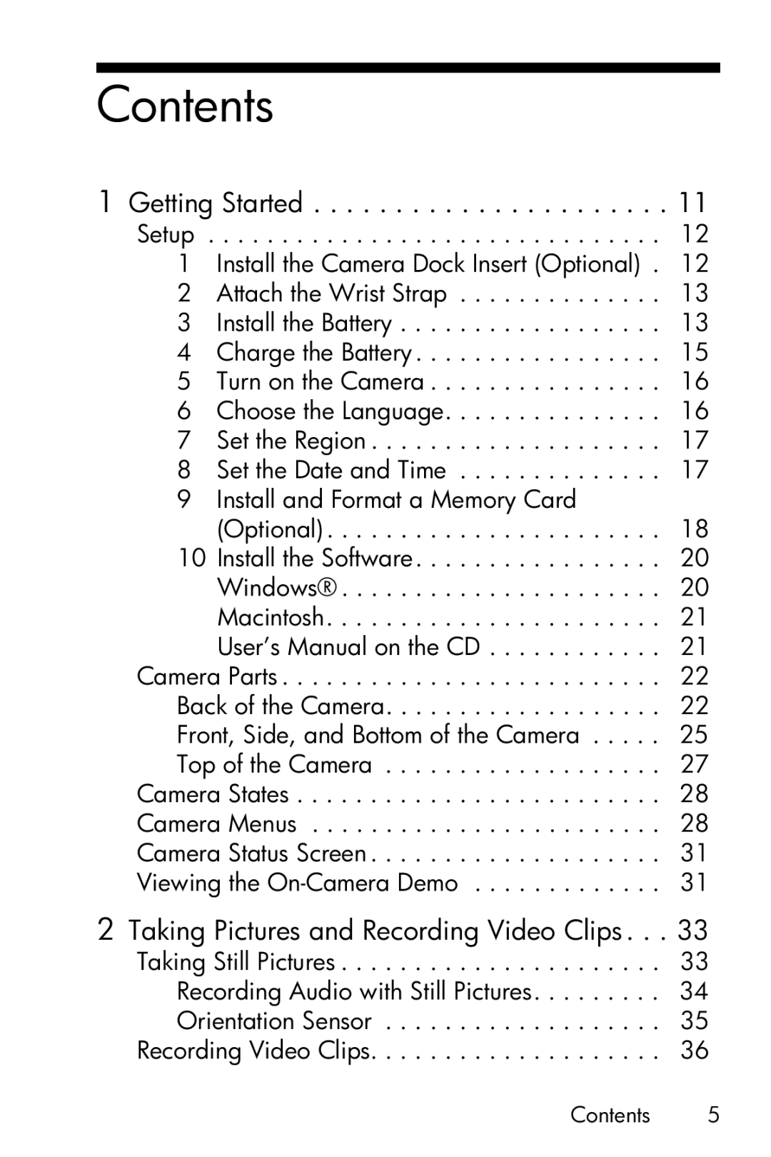 HP R717 manual Contents 