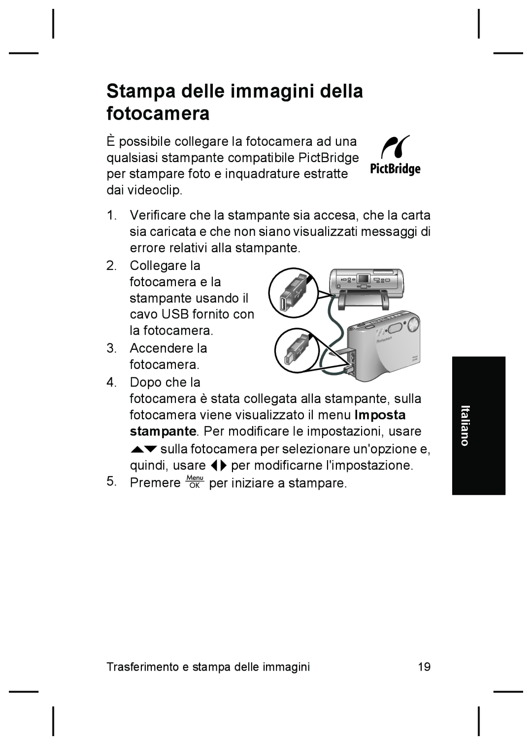 HP R725, R727 manual Stampa delle immagini della fotocamera 