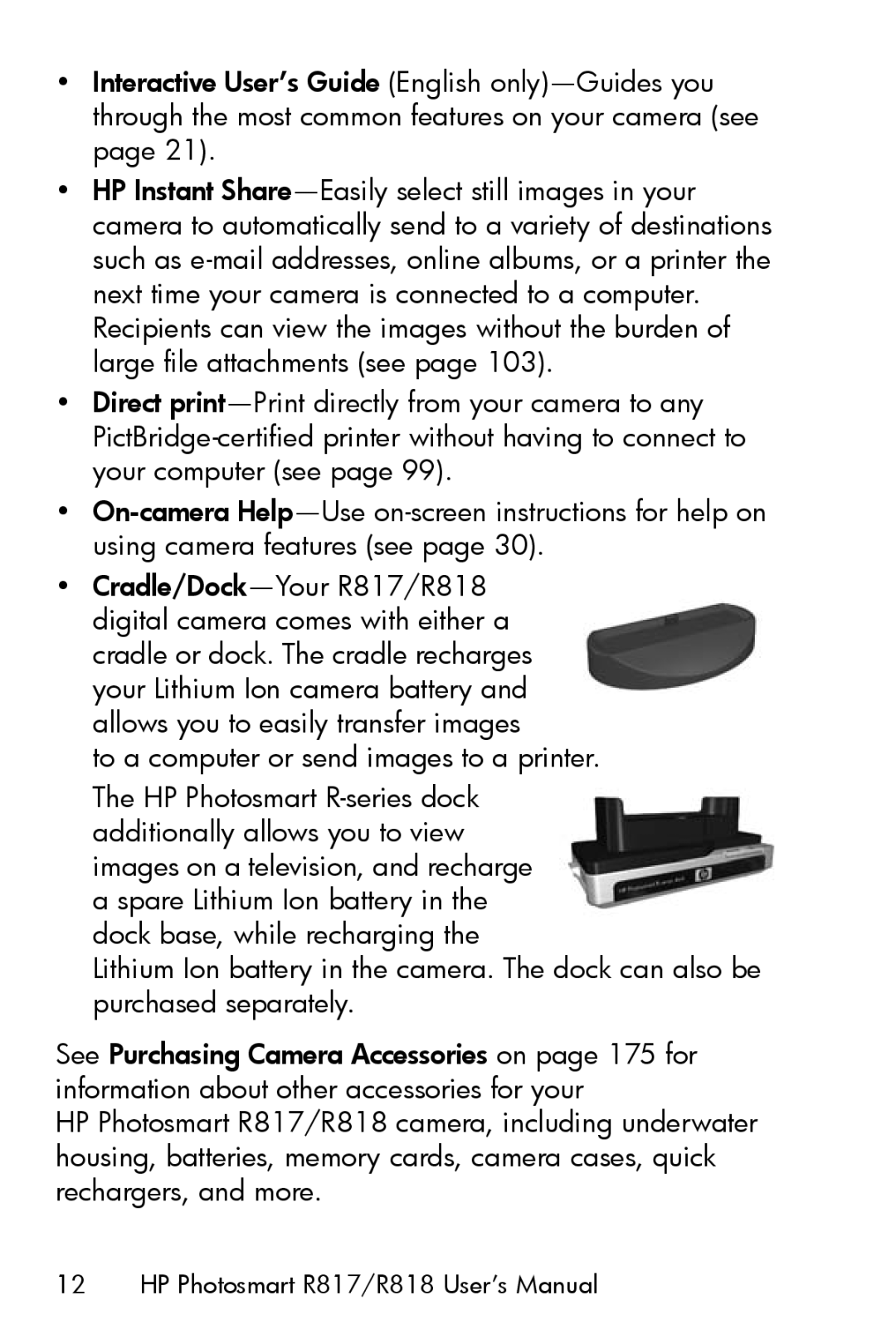 HP R817 manual To a computer or send images to a printer 