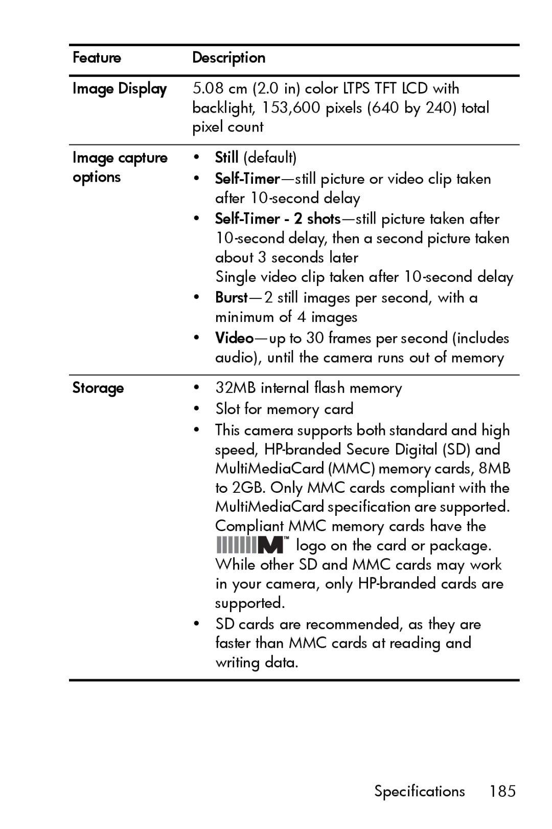 HP R817 manual Image capture options 