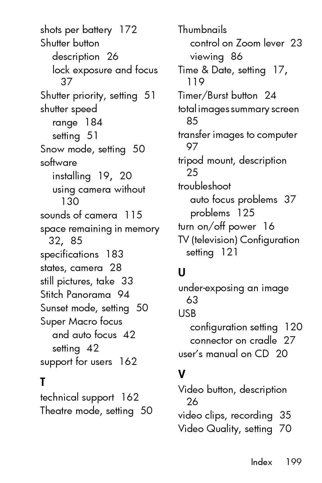 HP R817 manual 130, Under-exposing an image 