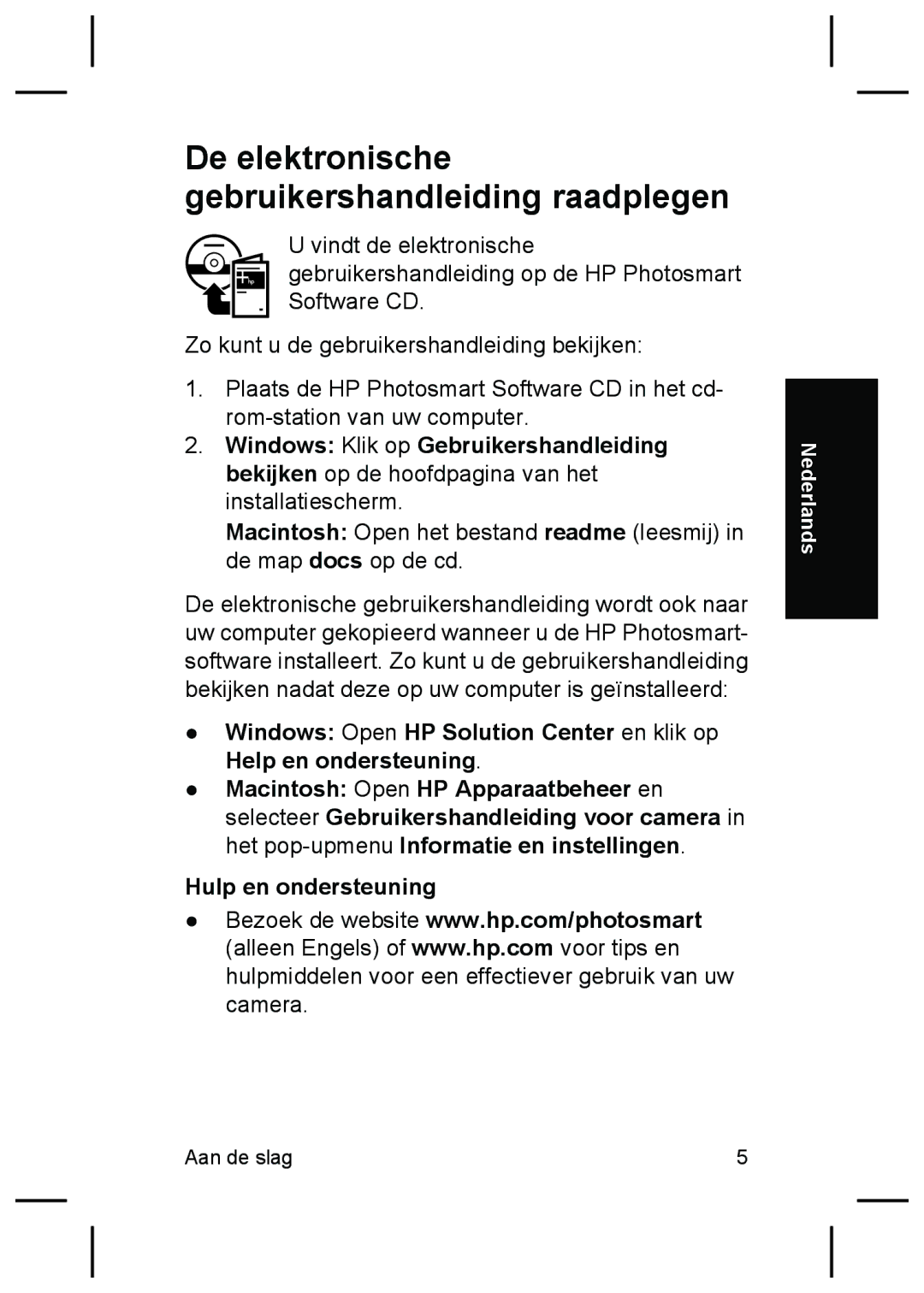 HP R827 manual De elektronische gebruikershandleiding raadplegen 