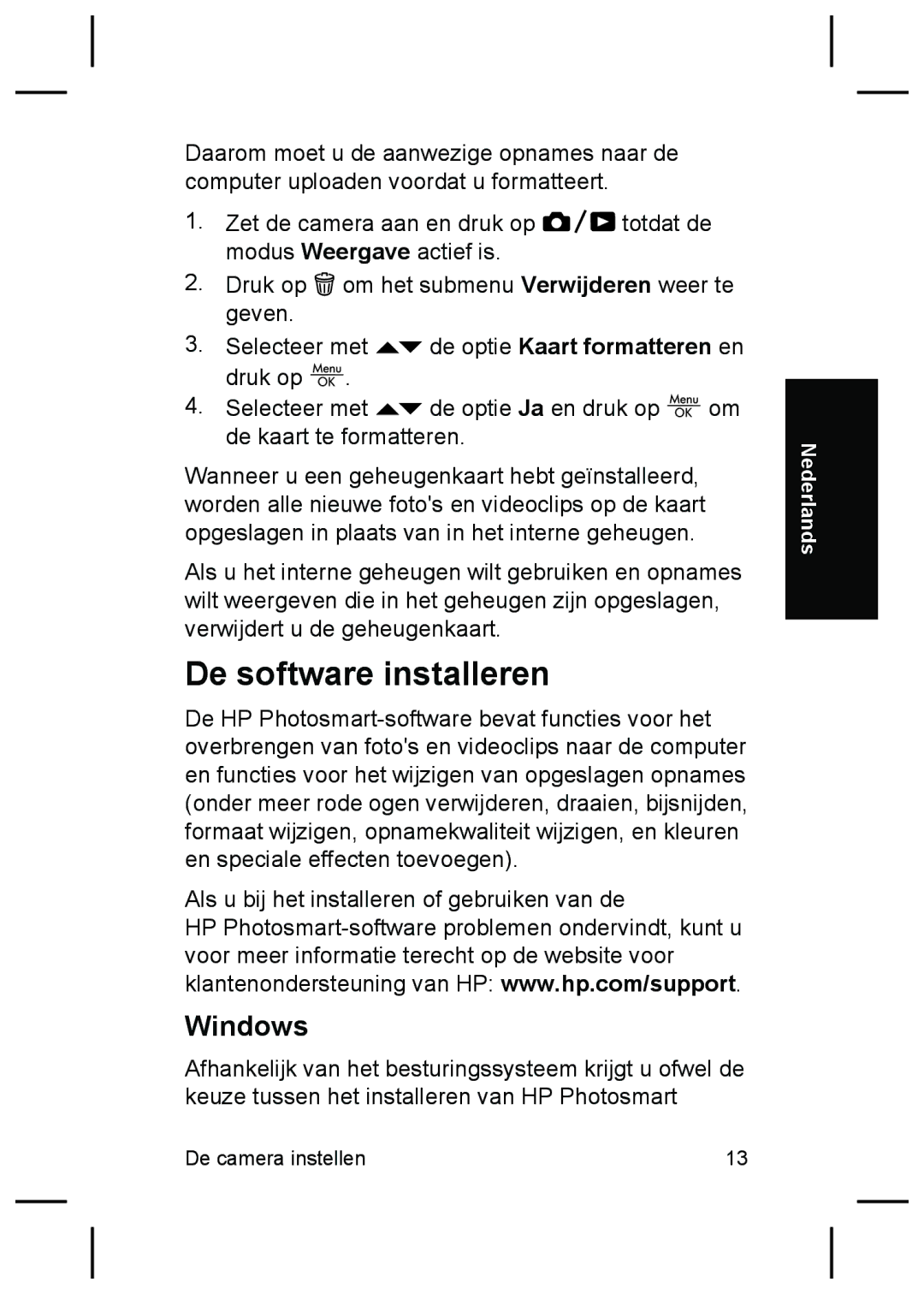 HP R827 manual De software installeren 