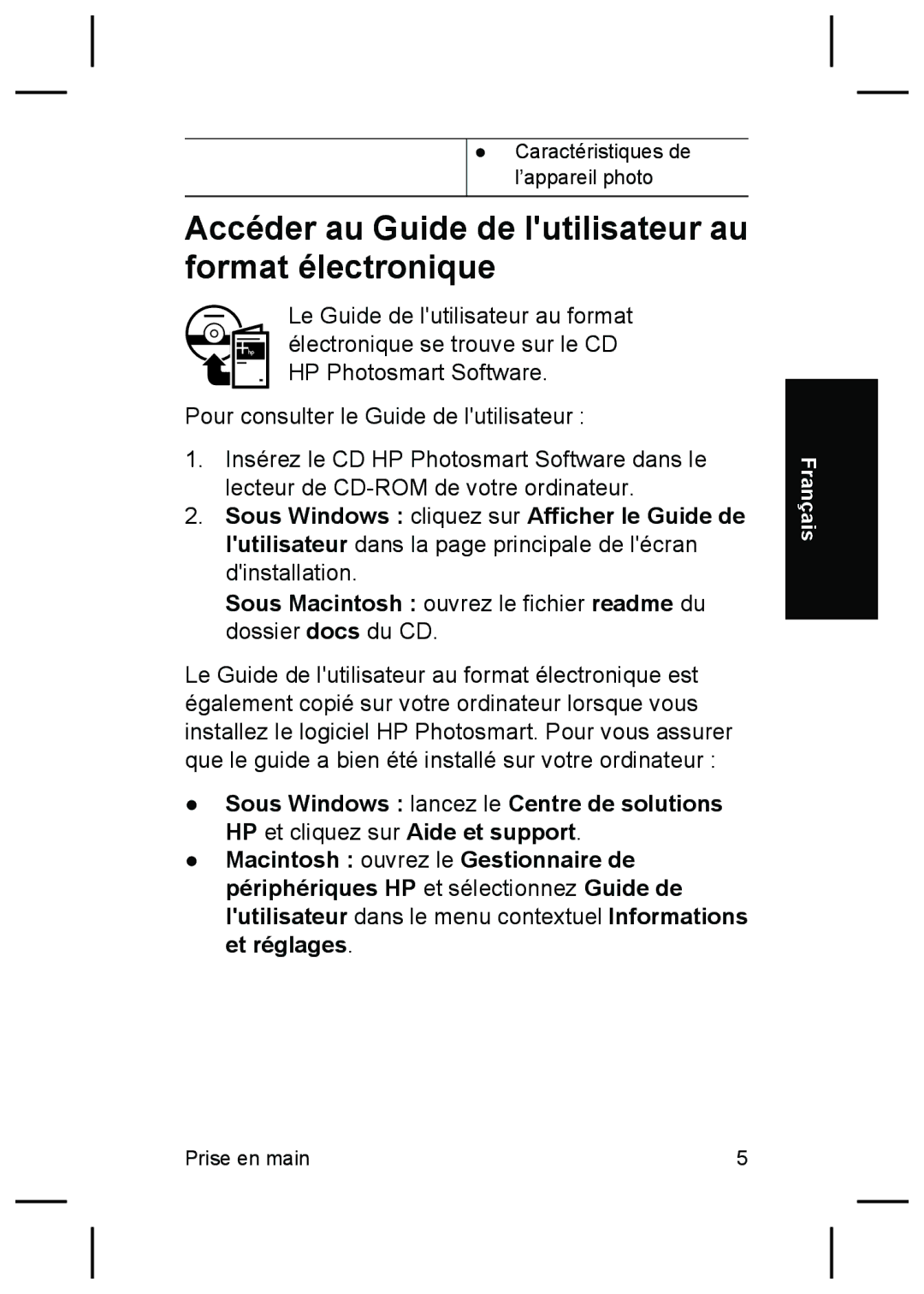 HP R827 manual Accéder au Guide de lutilisateur au format électronique 