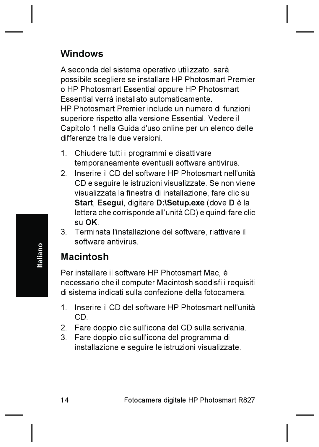 HP R827 manual Windows 