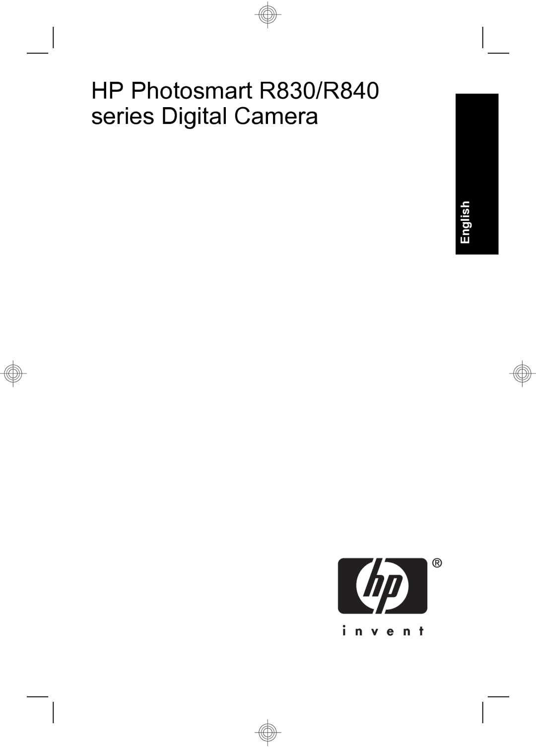 HP R847 manual HP Photosmart R830/R840 series Digital Camera 