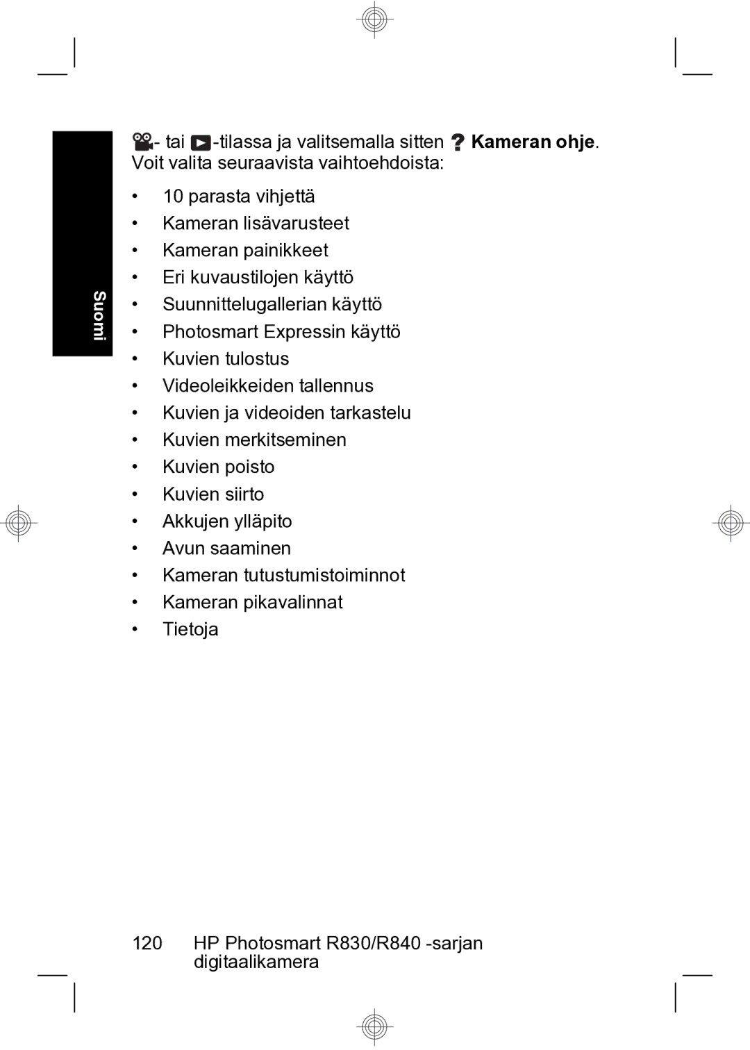 HP R847 manual Suomi 