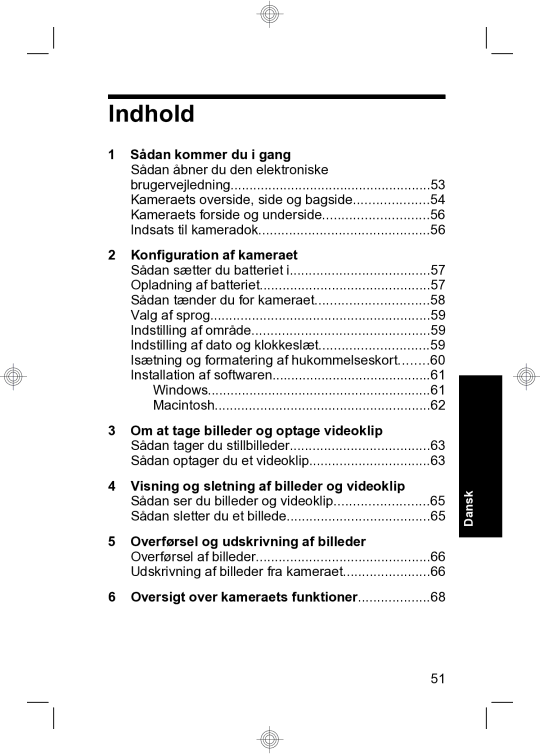 HP R847 manual Indhold 