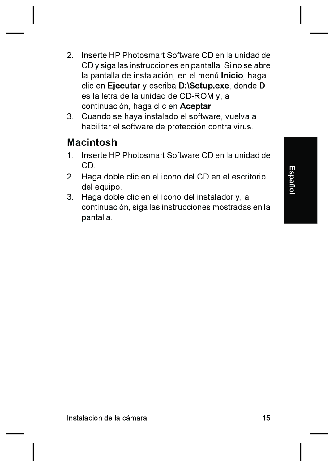 HP R927 manual Macintosh 