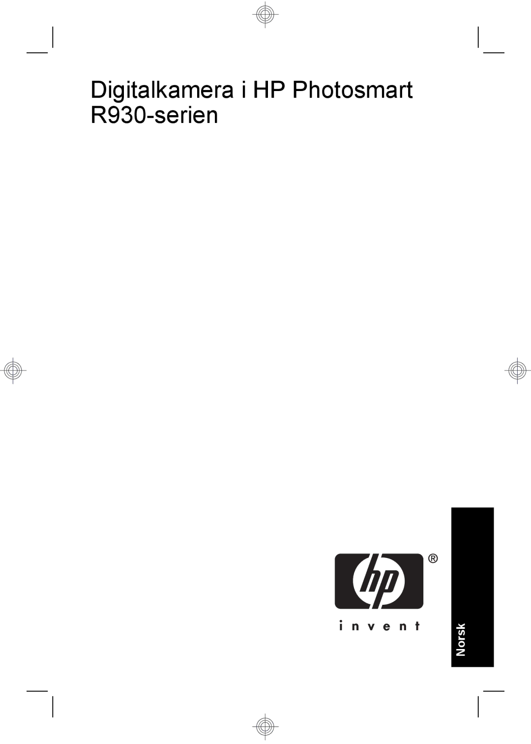 HP R937 manual Digitalkamera i HP Photosmart R930-serien 