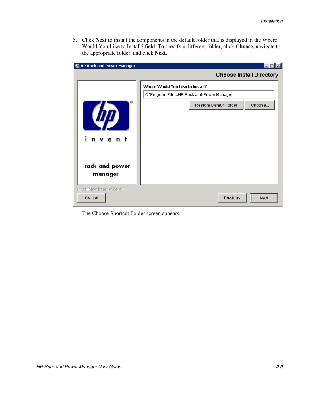 HP Power Proter Software, Rack and Power Manager Software manual Installation 