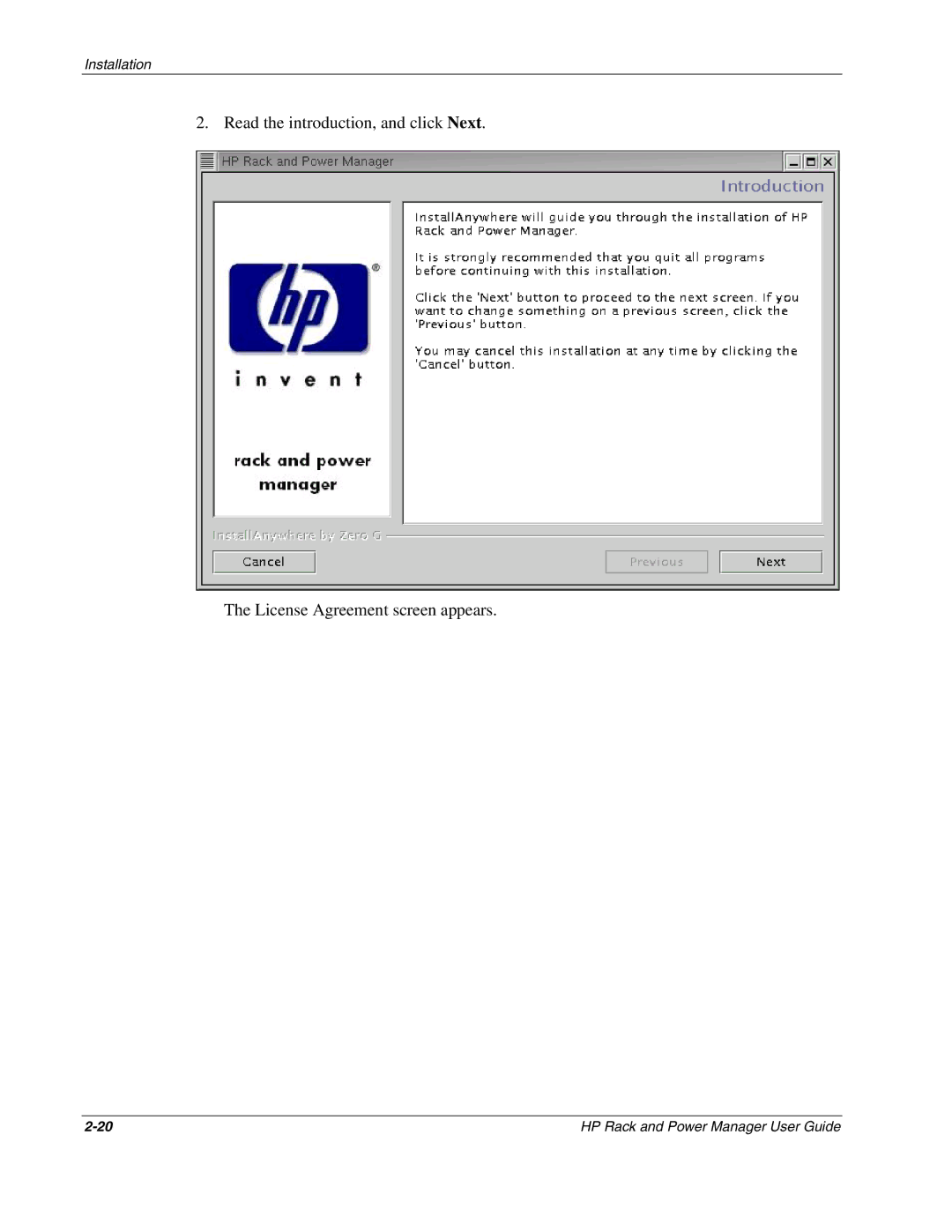 HP Rack and Power Manager Software, Power Proter Software manual Installation 