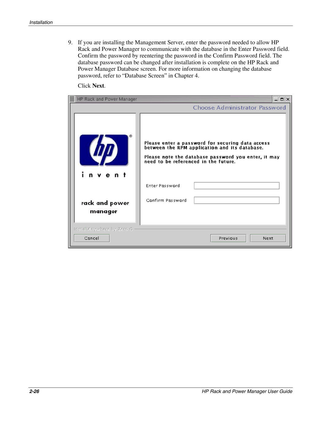 HP Rack and Power Manager Software, Power Proter Software manual Installation 