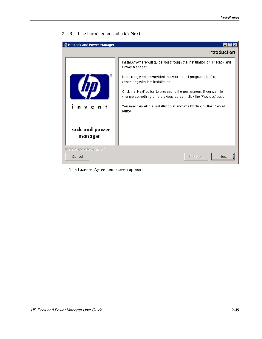 HP Power Proter Software, Rack and Power Manager Software manual Installation 