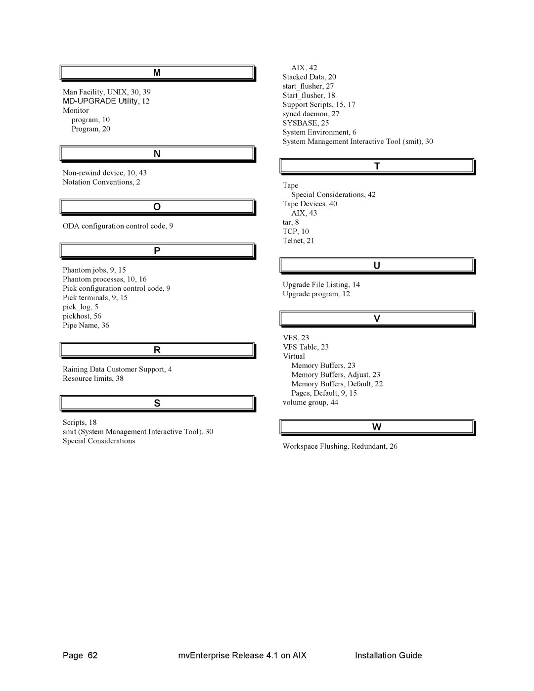 HP Raining DataCorp. mvEnterprise manual MD-UPGRADE Utility 