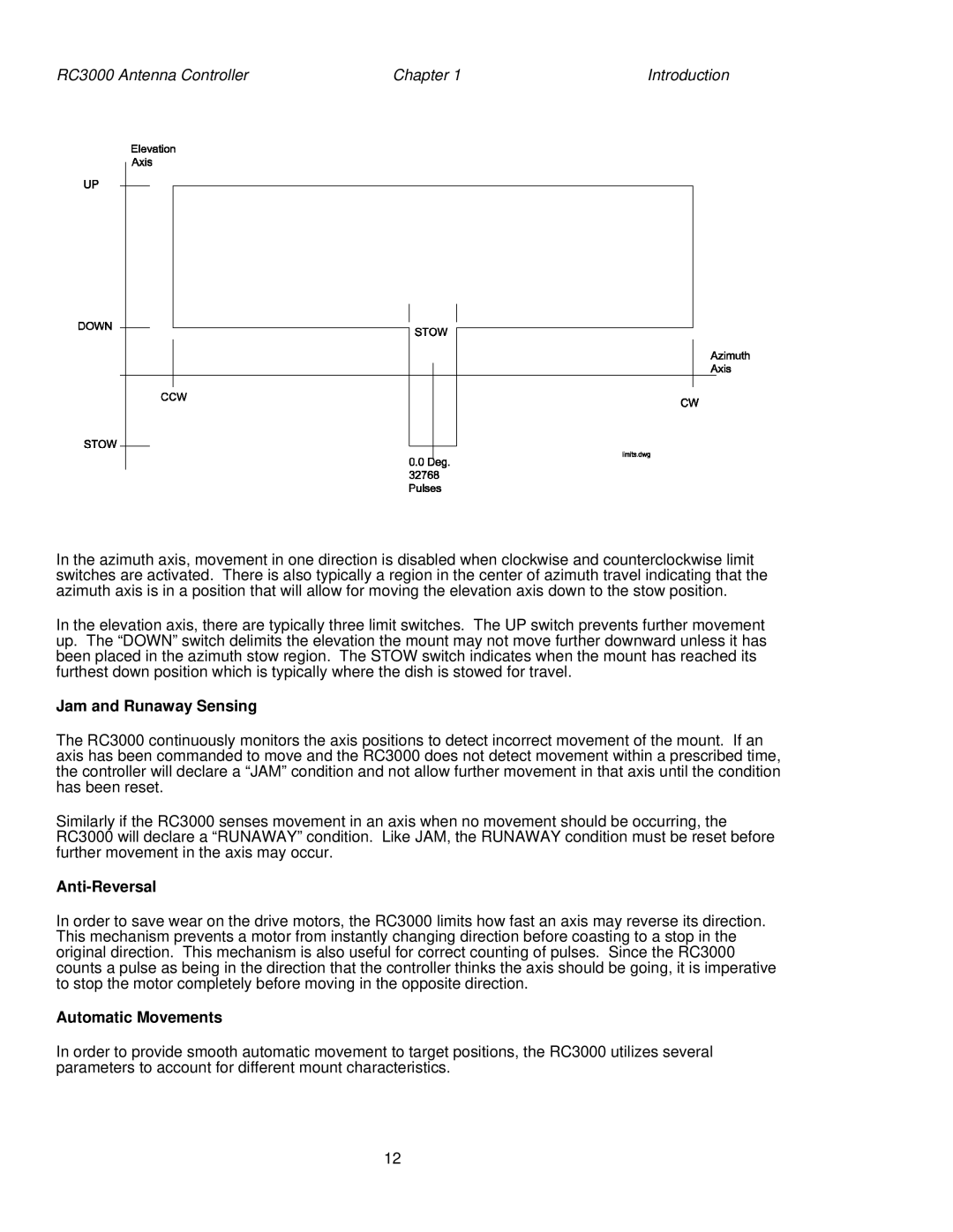 HP RC3000 manual Jam and Runaway Sensing, Anti-Reversal, Automatic Movements 