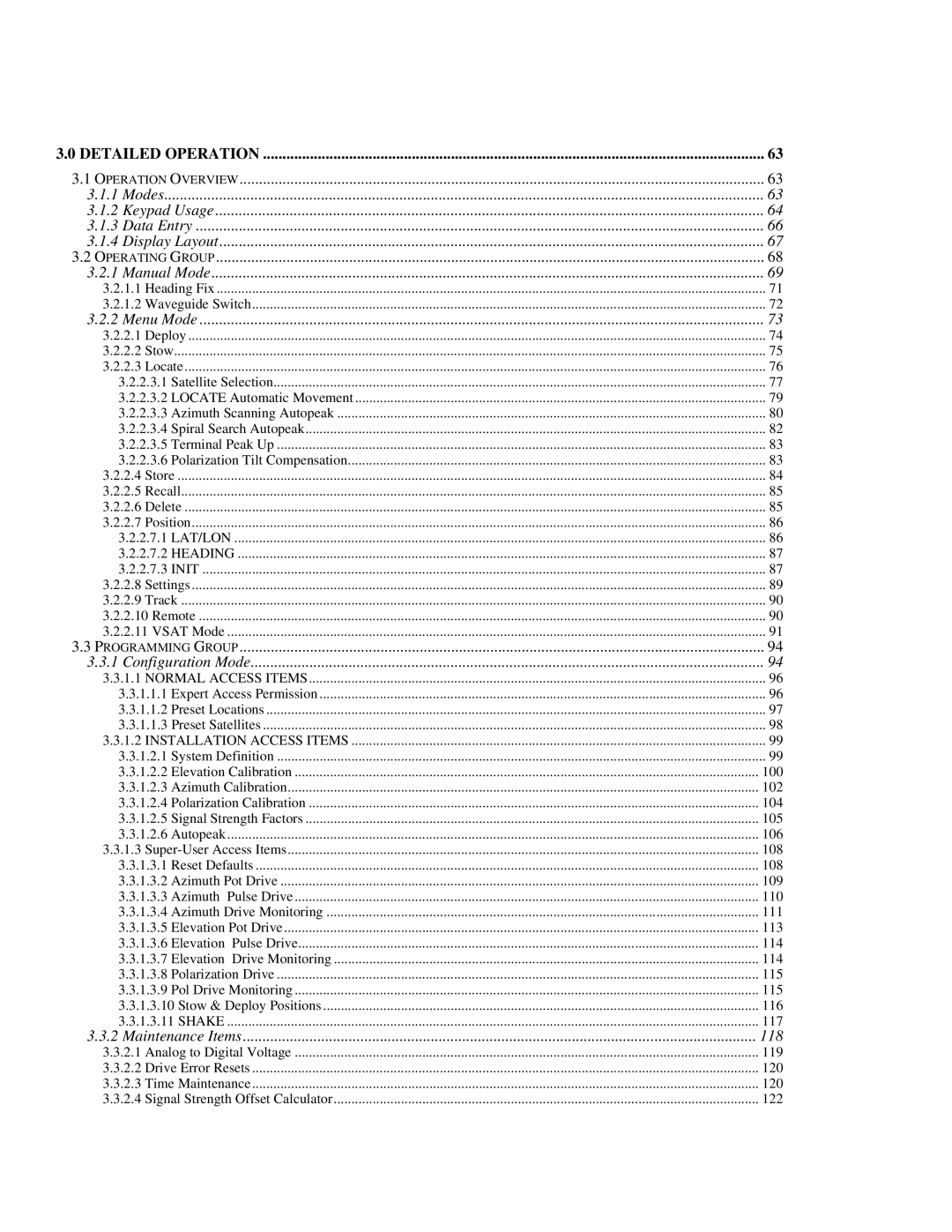 HP RC3000 manual Detailed Operation 