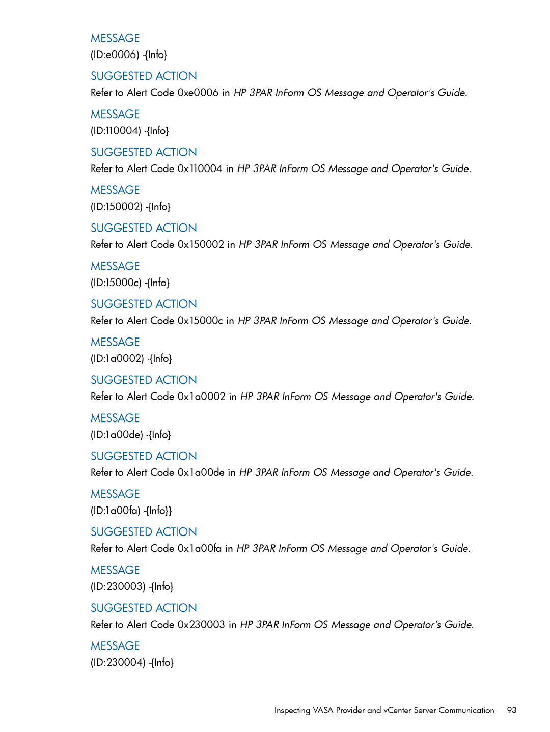 HP Recovery Manager Software for VMware vSphere manual IDe0006 -Info 