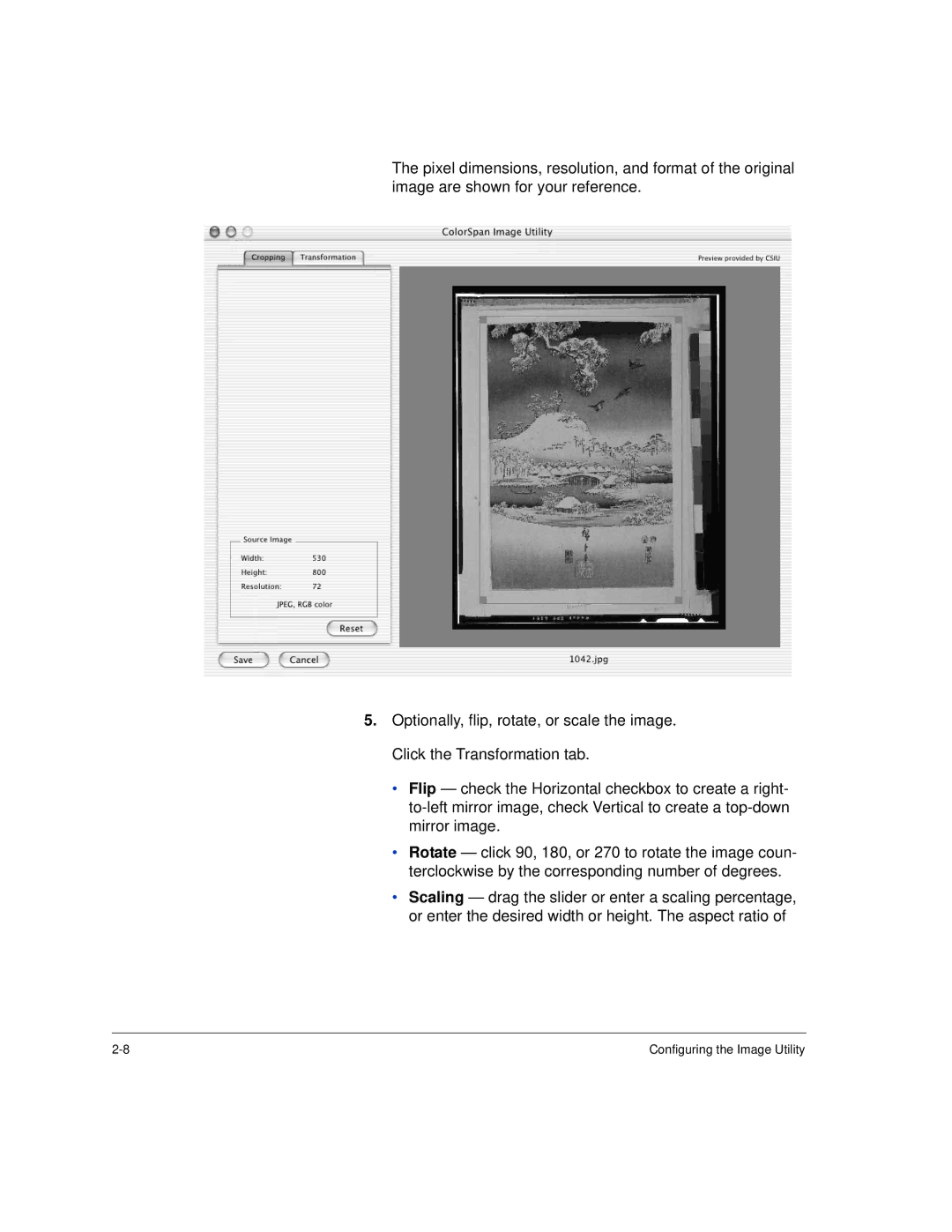 HP Rip Software manual Configuring the Image Utility 