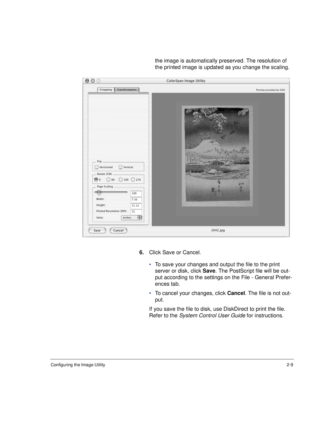 HP Rip Software manual Configuring the Image Utility 