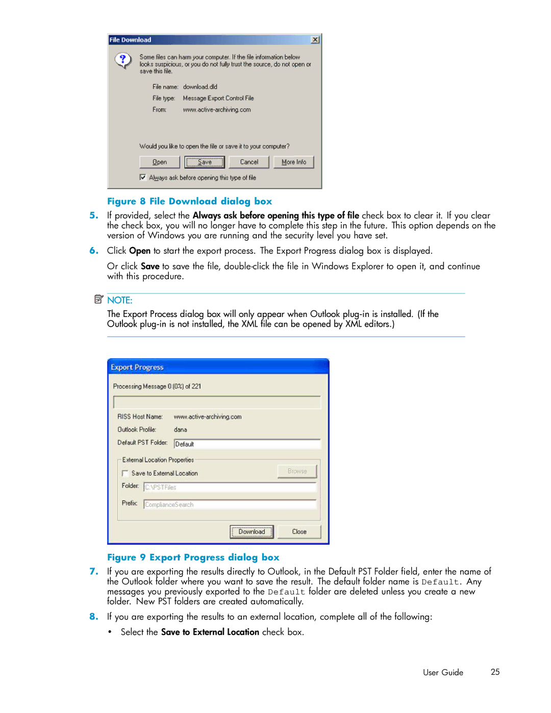 HP RISS Components manual File Download dialog box 