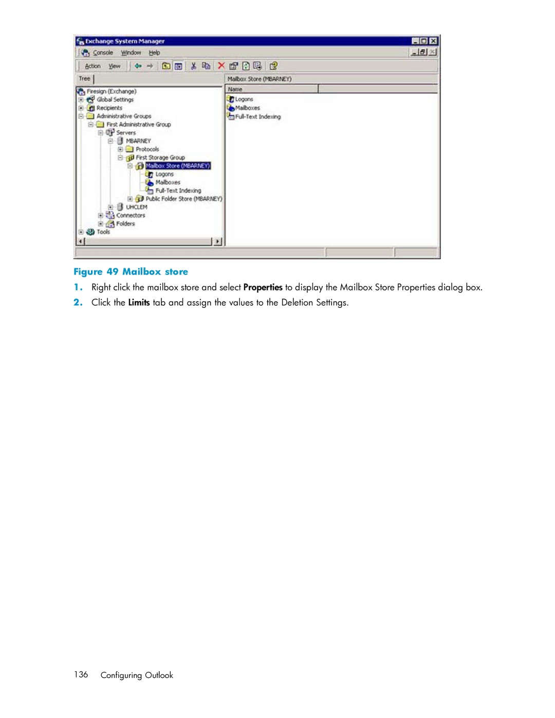 HP RISS Components manual Mailbox store 