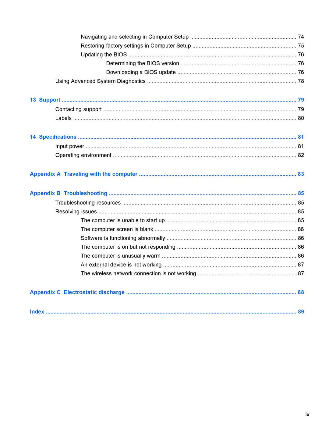 HP Rlve 810 G1 manual Contacting support Labels 